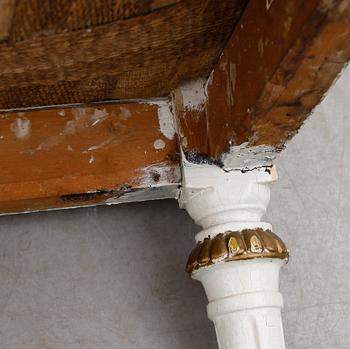 KARMSTOL, gustaviansk, 1700-tal.