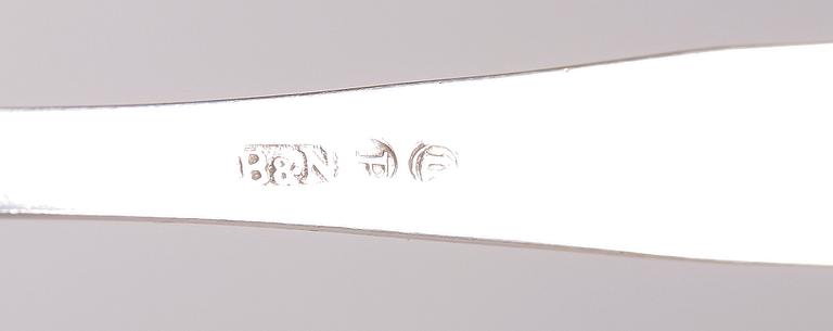 PARTI SILVER, 3 delar, samt SOCKERSKÅL, nysilver.