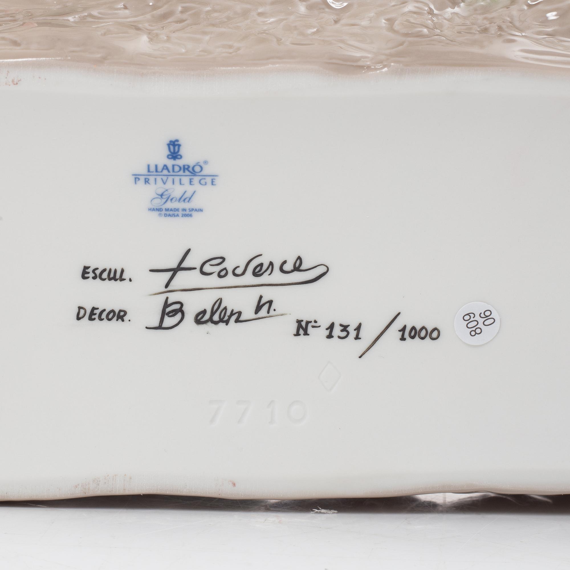 Joan Coderch, figurin, "A sea of flowers", Lladró, Spanien, 2006-2011.