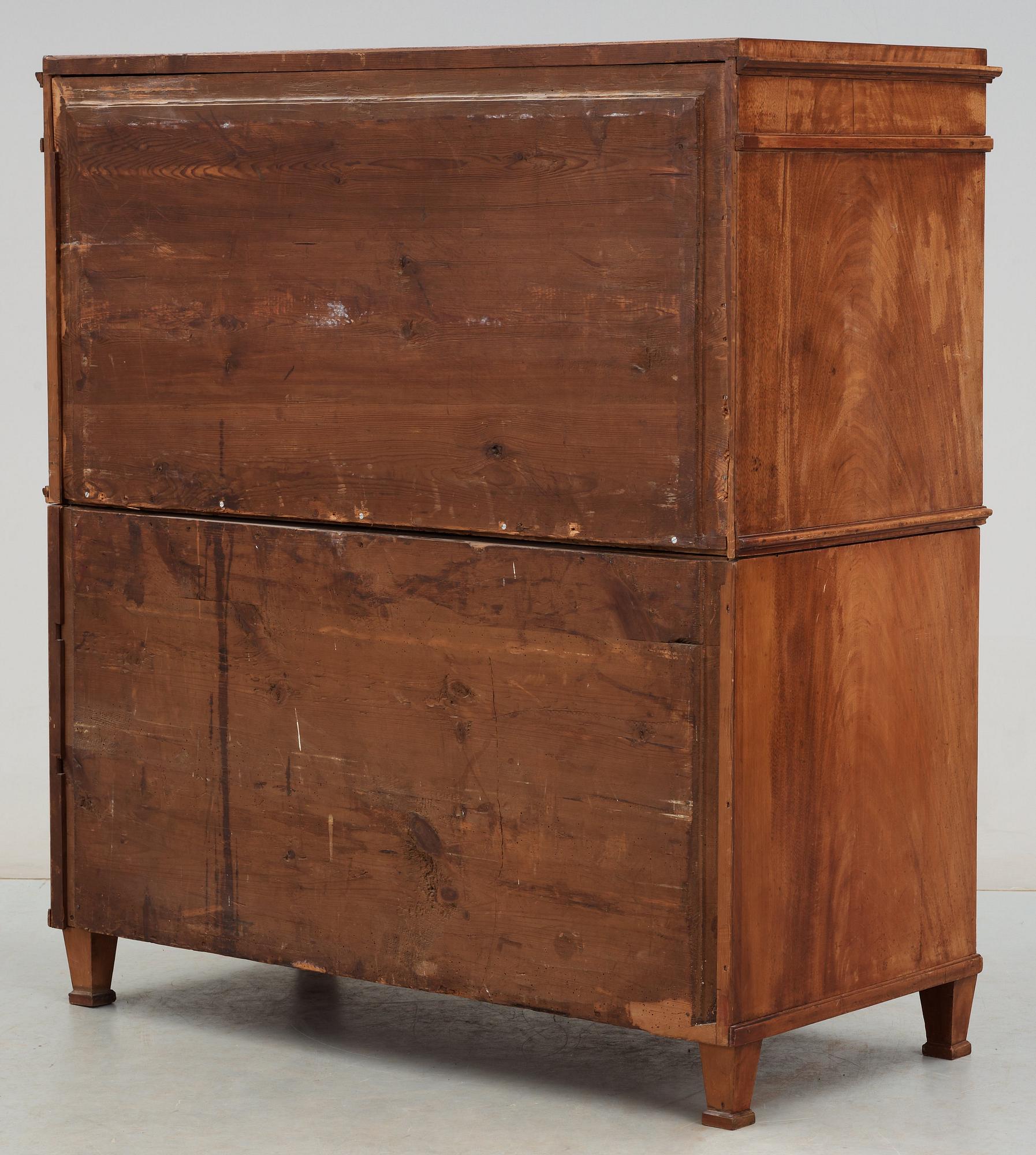 A Swedish Empire secretaire by J. P. Berg.