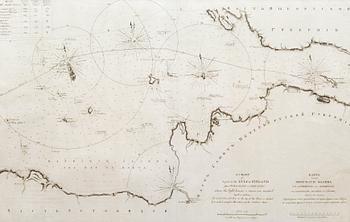 258. A NAUTICAL CHART. A Chart of A part of the Gulf of Finland. Spafarieff,1812.