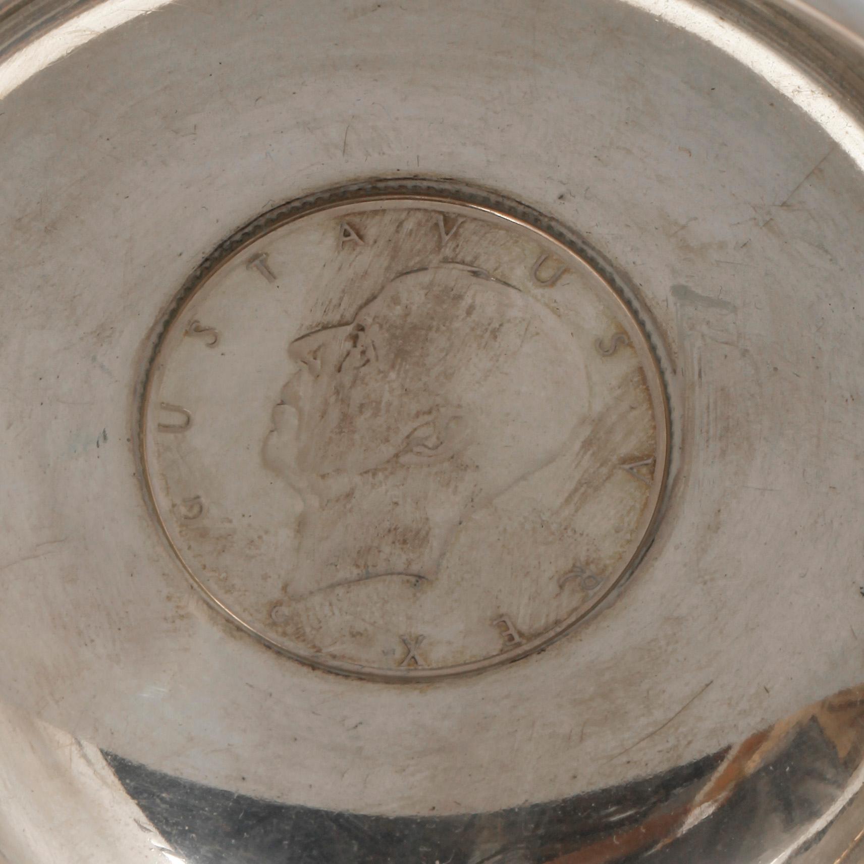 PARTI SILVER, 3 delar, bland annat WA Bolin, Stockholm, 1938. Vikt ca 314g.