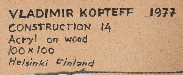 VLADIMIR KOPTEFF, "CONSTRUCTION 14".