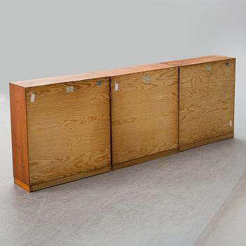 MOGENS KOCH, a three-part- teak 'Reol' bookcase Rud. Rasmussens, Snedkerier, Copenhagen, Denmark.