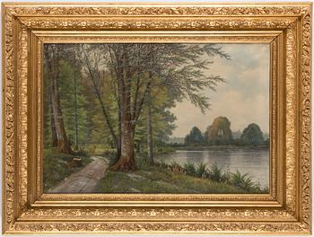 WILHELM FERDINAND LEISNER, two, oil on canvas, signed and dated 89.
