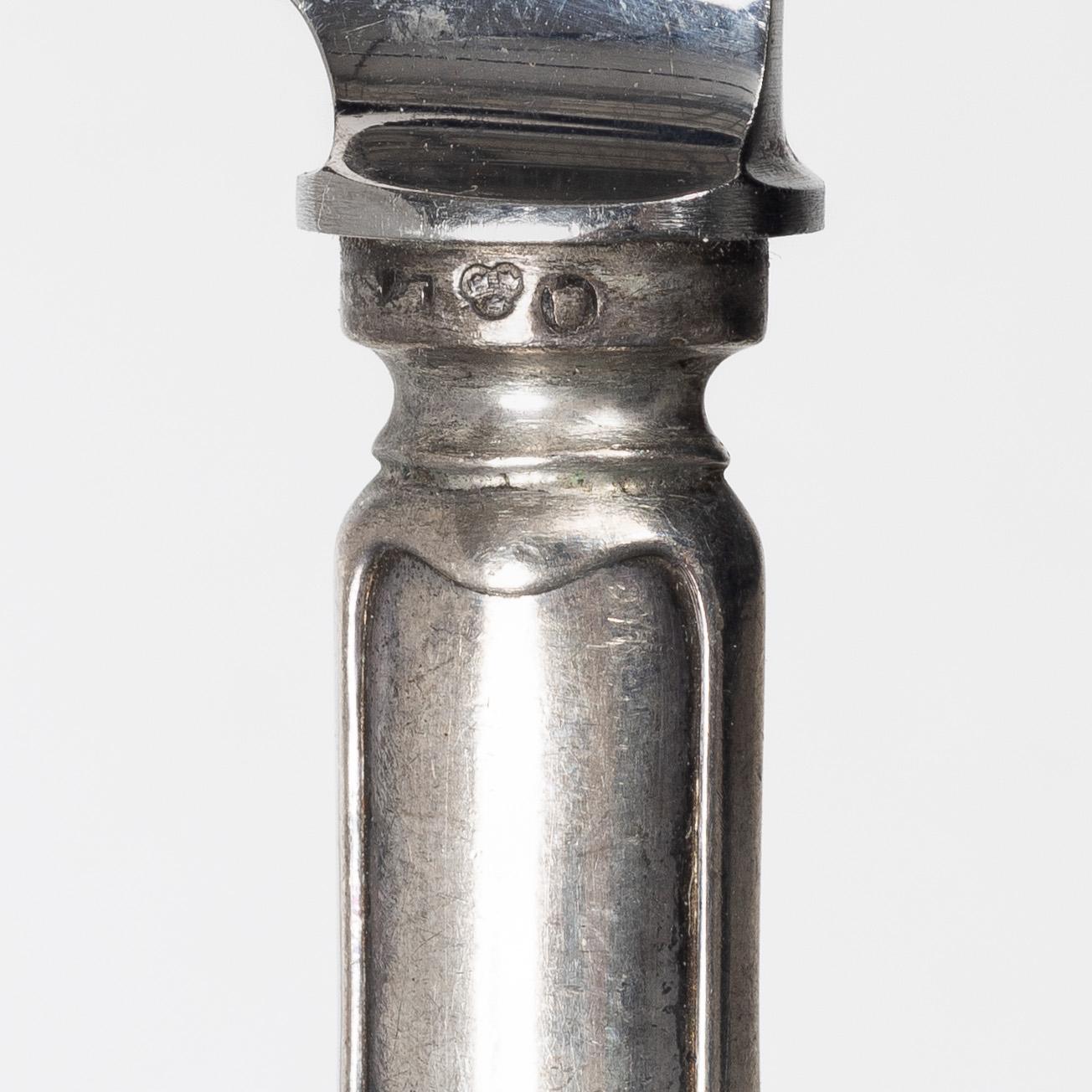 C.G. Hallberg, A 36 piece 'Svensk spets' cutlery service, Stockholm 1907.
