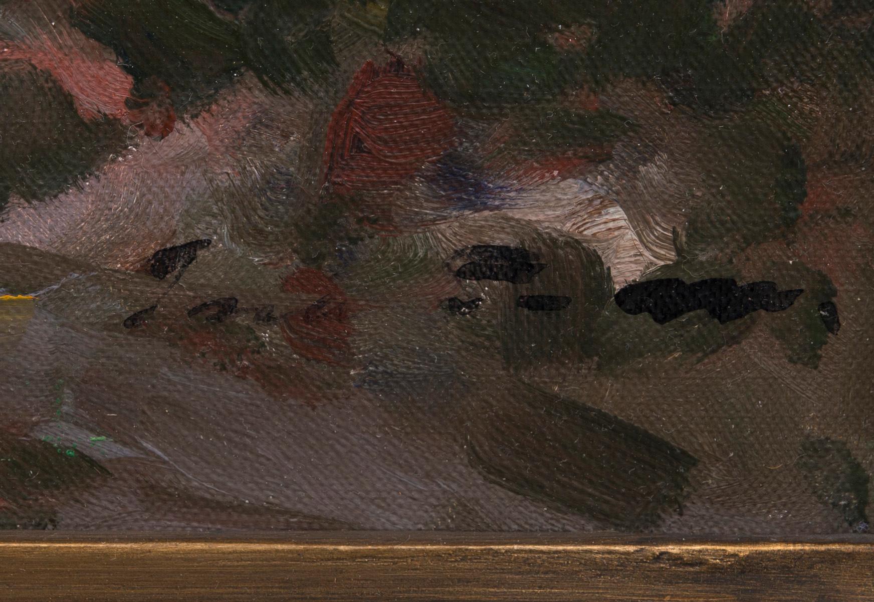 INA SJÖSTRÖM, olja på duk, signerad.