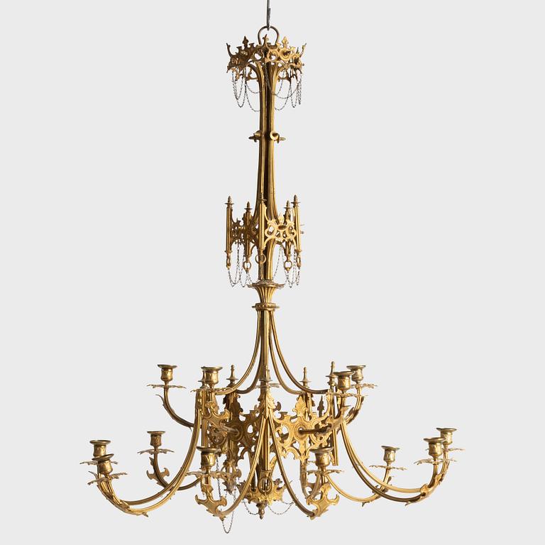 Ljuskrona, oscariansk, 1800-talets slut.