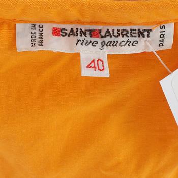 YVES SAINT LAURENT, singoallatopp samt kjol, 1980-tal.