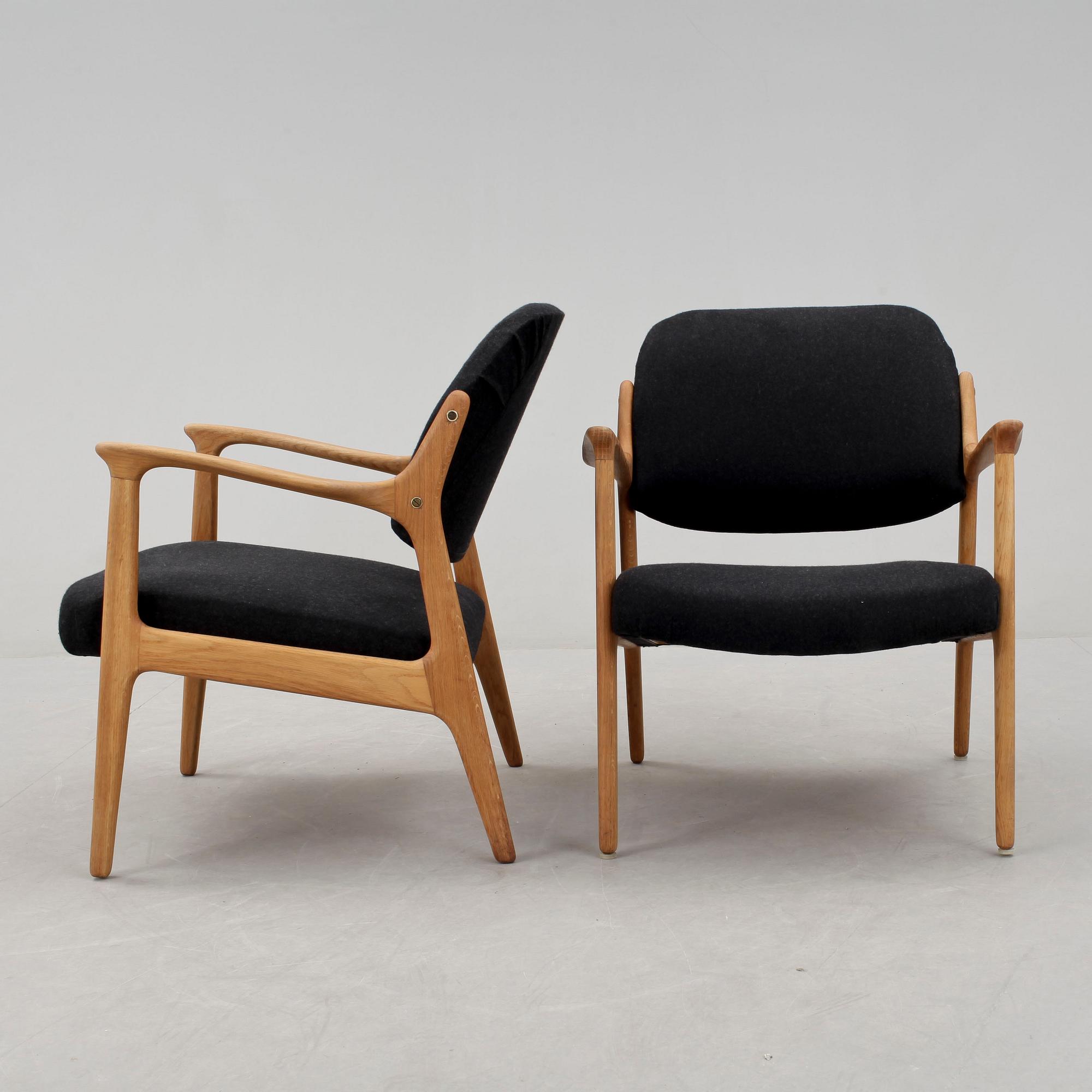 FÅTÖLJER, ett par, "Domus", Inge Andersson för Bröderna Andersson, 1960-tal.