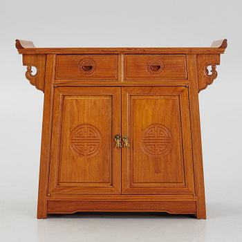 A Chinese hardwood cabinet, second half of the 20th century.