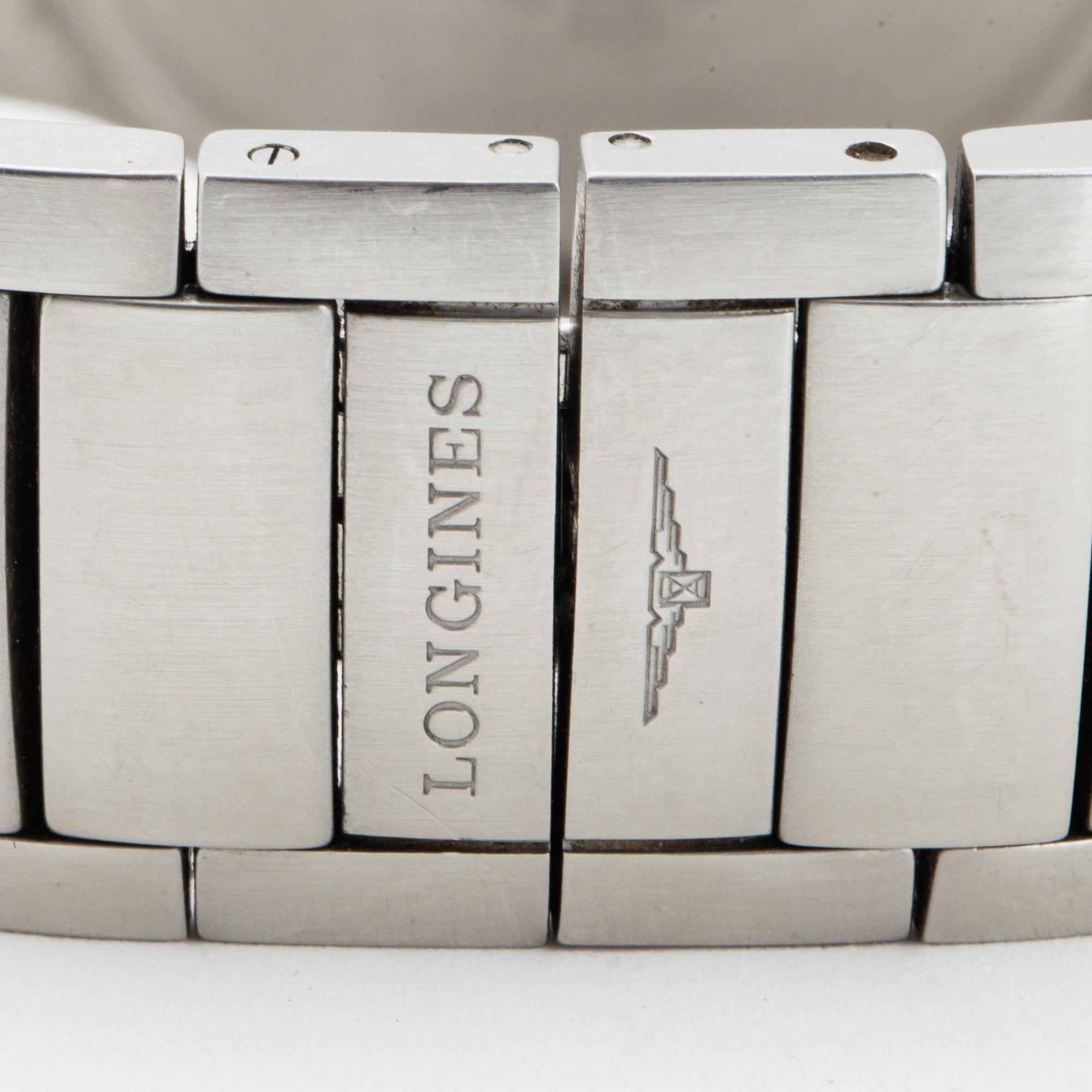 LONGINES, Oposition, chronograph, wristwatch, 38 mm.