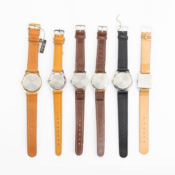 Collection of wristwatches, 6 pcs, ca 1950.