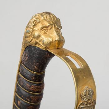 SABEL, svensk, m/1899, för infanteriofficer, med balja.