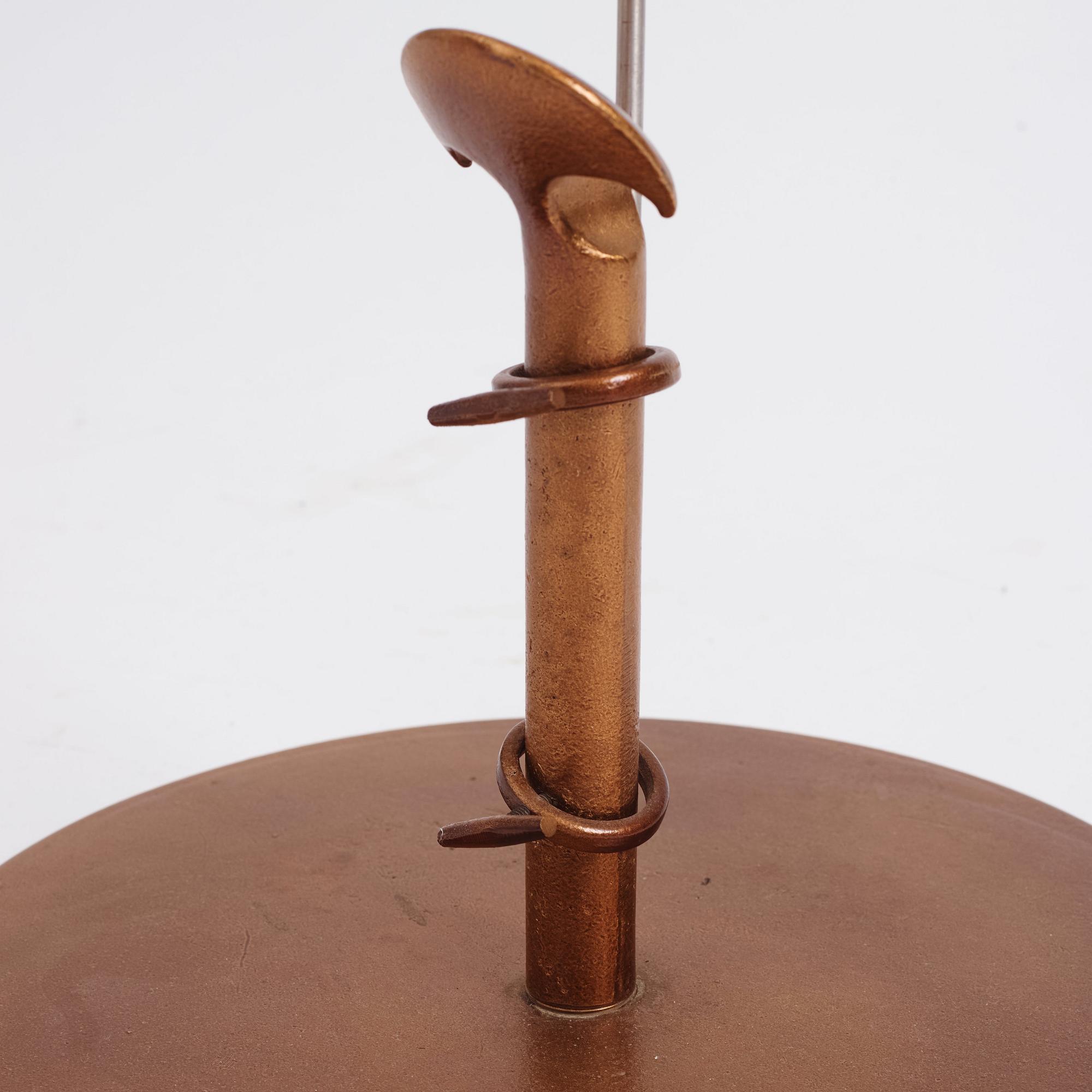 Tore Ahlsén, a floor lamp, 'Napoleon on the Nile', 1940-50s.
