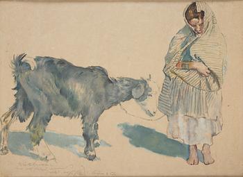 Erich Wolfsfeld, Barn och get.