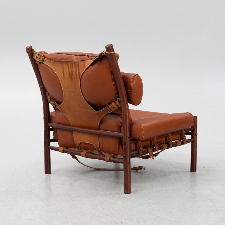 Arne Norell, an 'Inka' beech and leather easy chair, Norell Möbel AB.