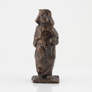 Bror Marklund, sculpture, signed, bronze, height 20.5 cm.