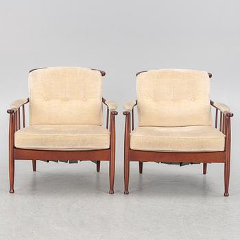 Kerstin Hörlin-Holmquist, fåtöljer, ett par, "Skrindan", 1900-talets senare del.