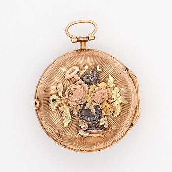 A gold vege pocket watch Julien le Roy, Paris, c. 1780.
