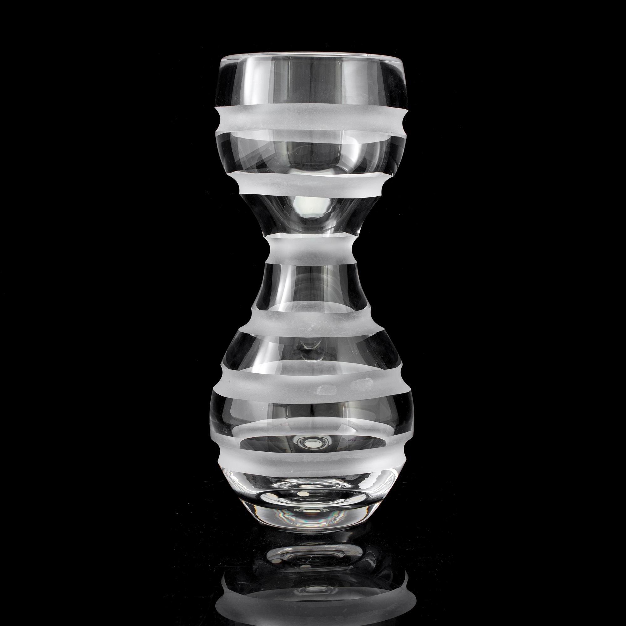 GUNNEL SAHLIN, a glass vase from Kosta Boda.