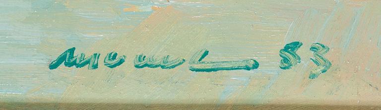 Jacint Morera, oil on canvas, signed and dated -83.