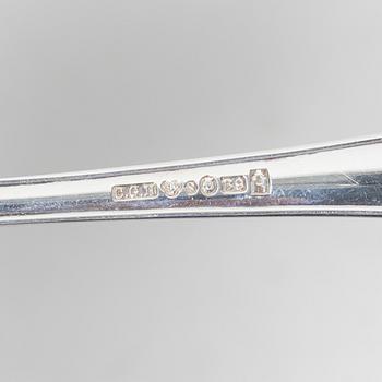 Six spoons, 'Skytte' model, MGAB and C.G. Hallberg Uppsala and Stockholm 1958.