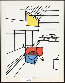 Valerio Adami · VALERIO ADAMI, litografi, sign o numr 44/75.