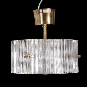 TAKLAMPA, glas. Carl Fagerlund, Orrefors. 1900-tal.