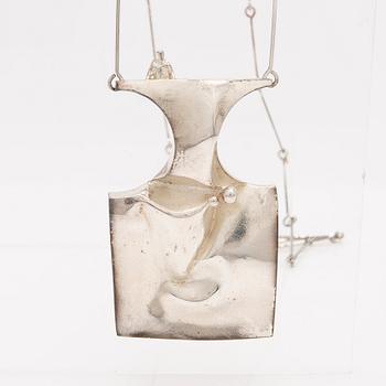 Björn Weckström, necklace, "Barbarella", sterling silver, for Lapponia, Finland.
