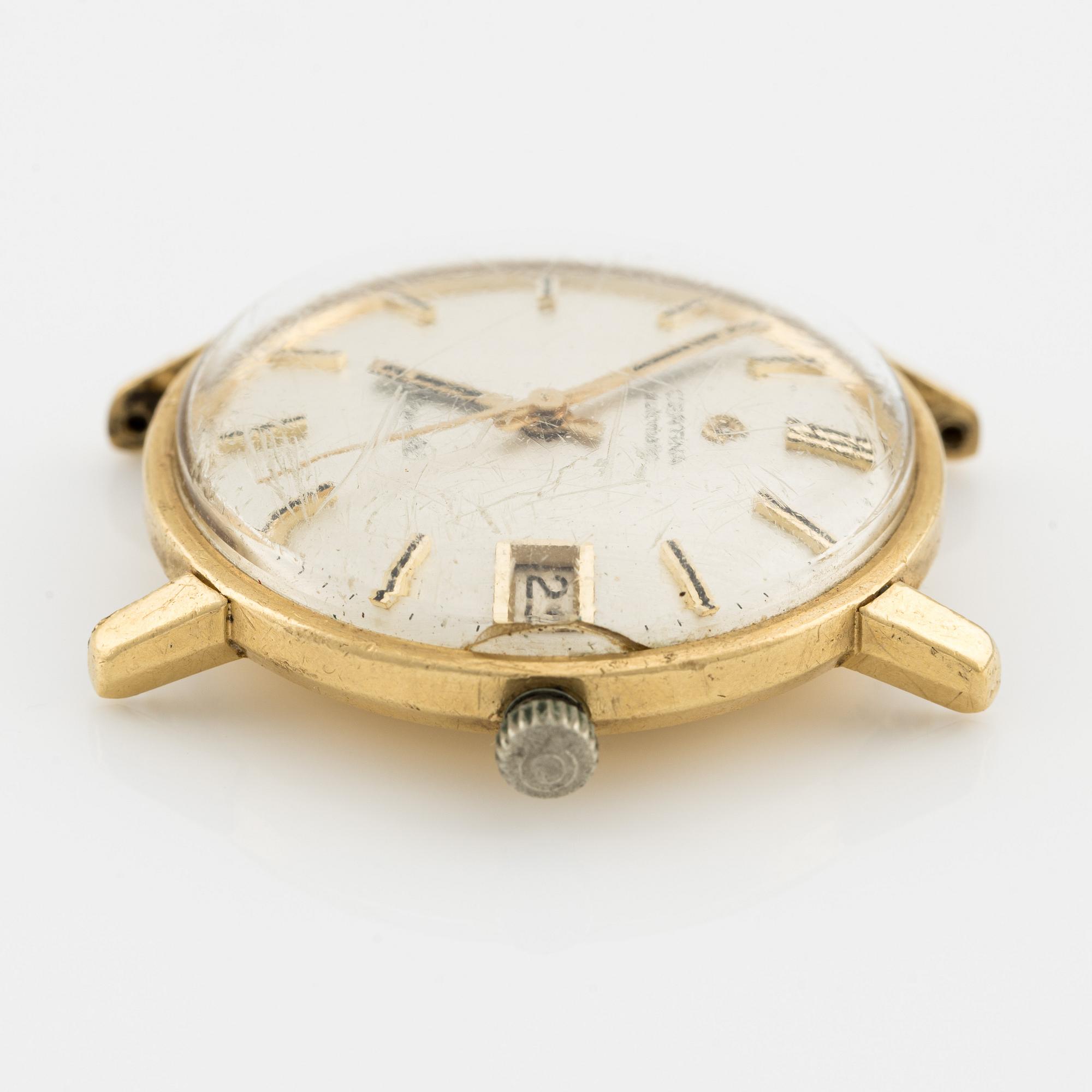 Certina New Art wristwatch 18K gold 33 mm. Bukowskis