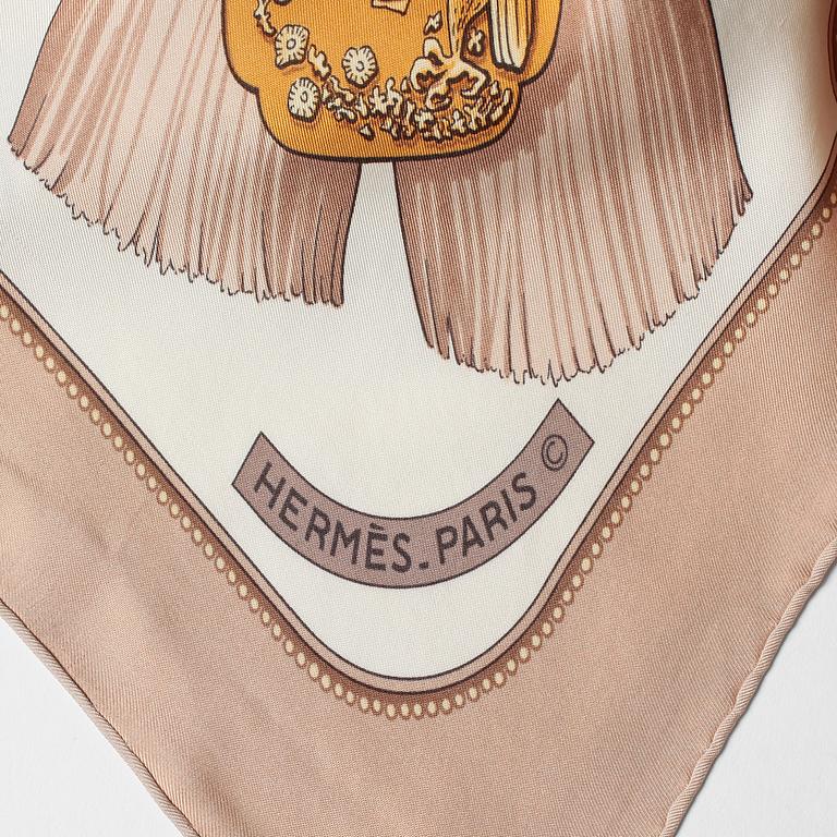 A silk scarf from Hermès, "Tsubas".