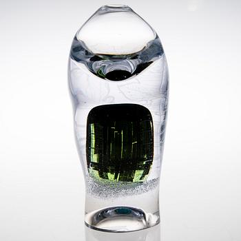 SINI MAJURI, a glass sculpture signed Sini Majuri 2018.