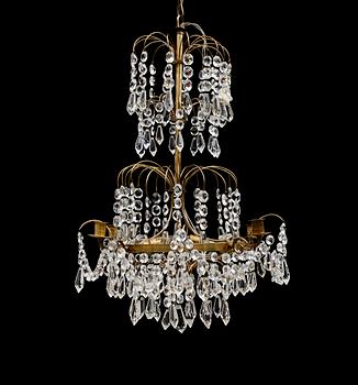 LJUSKRONA, gustaviansk stil, 1900-talets mitt. Höjd 62 cm.