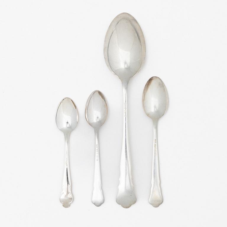 Bestick, 40 st, silver, bl a GAB, Stockholm 1945.
