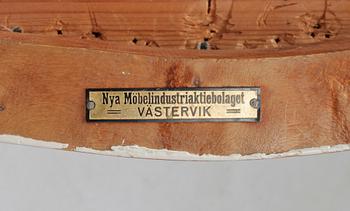 STOLAR, ett par, samt TABURETT, gustaviansk stil, 1900-tal.