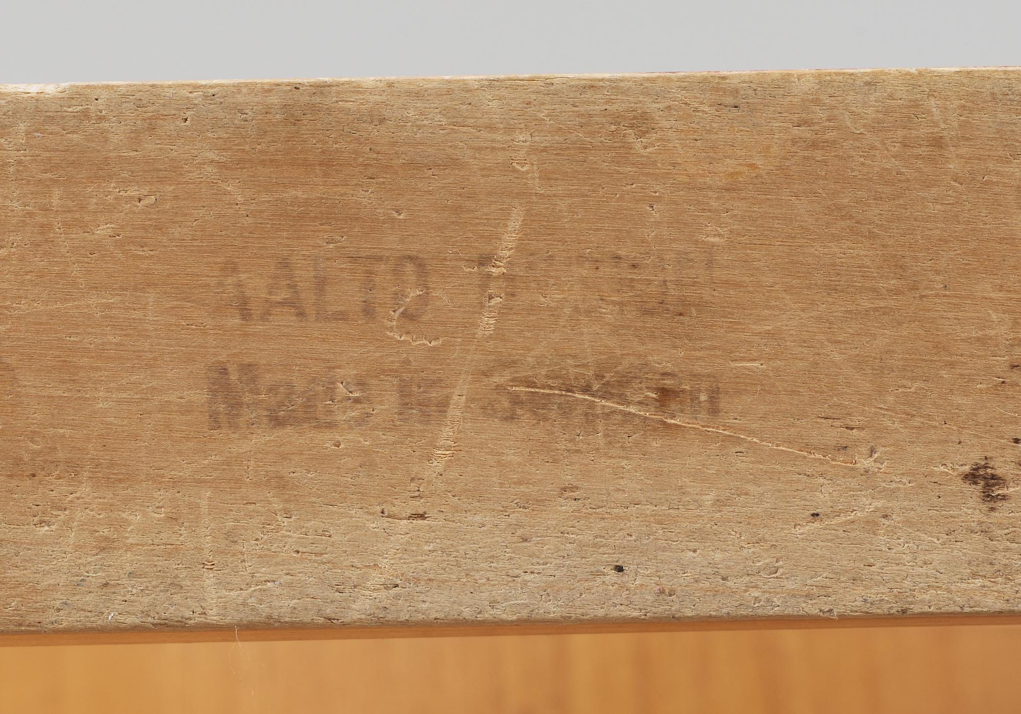 An Alvar Aalto birch armchair by O.y Huonekalu-ja Rakennustyötehdas A.B,