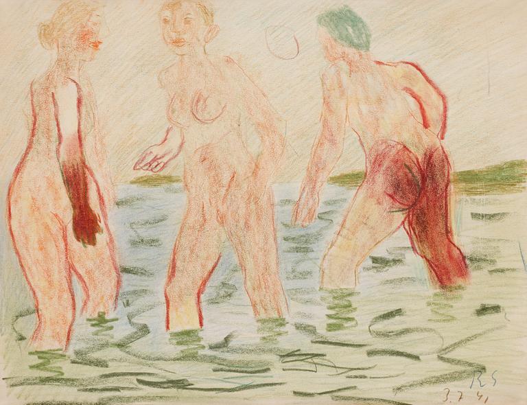 Ragnar Sandberg, Three bathing women.