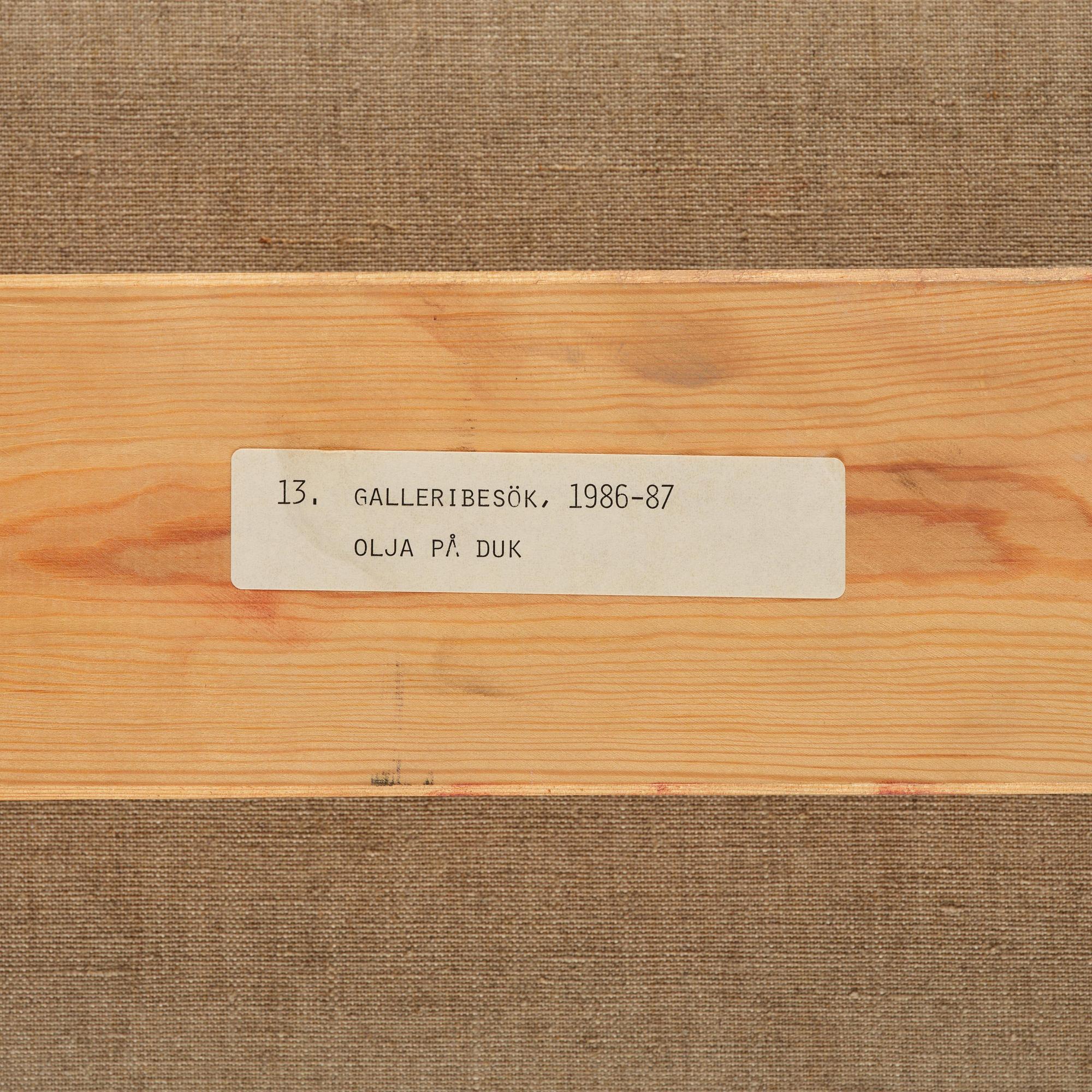 Peter Dahl, "Galleribesök".