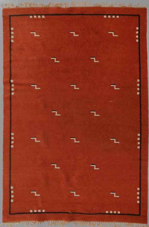 MATTA, art deco, dubbelsidig flossa, 1900-talets andra kvartal. Ca. 283 x 193 cm.