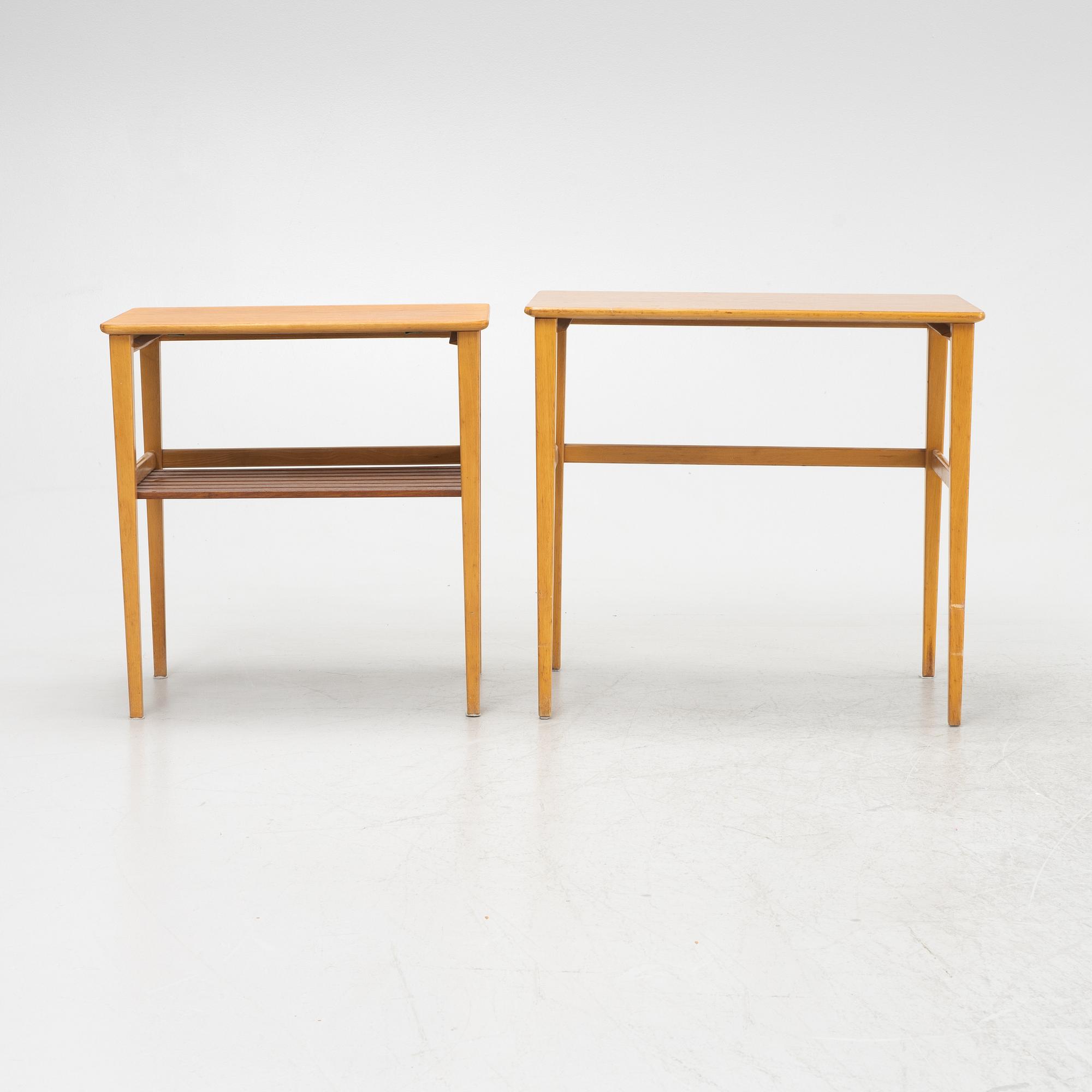 Axel Larsson, a nesting table, probably by Svenska Möbelfabrikerna Bodafors, mid 20th Century.