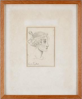 Leander Engström · LEANDER ENGSTRÖM, blyerts, sign.