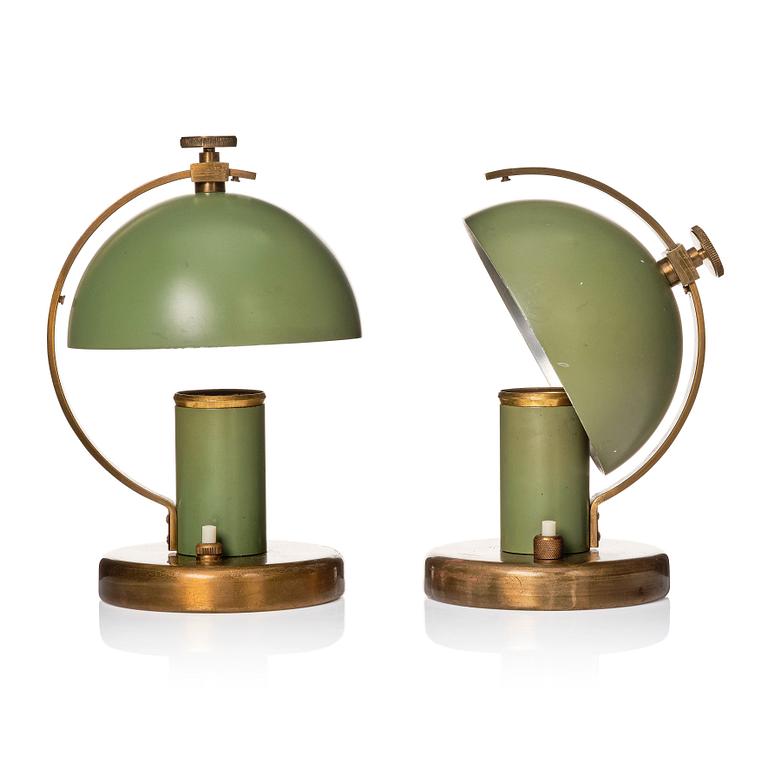 Erik Tidstrand, a pair of table lamps, modell "29379", Nordiska Kompaniet 1930s.