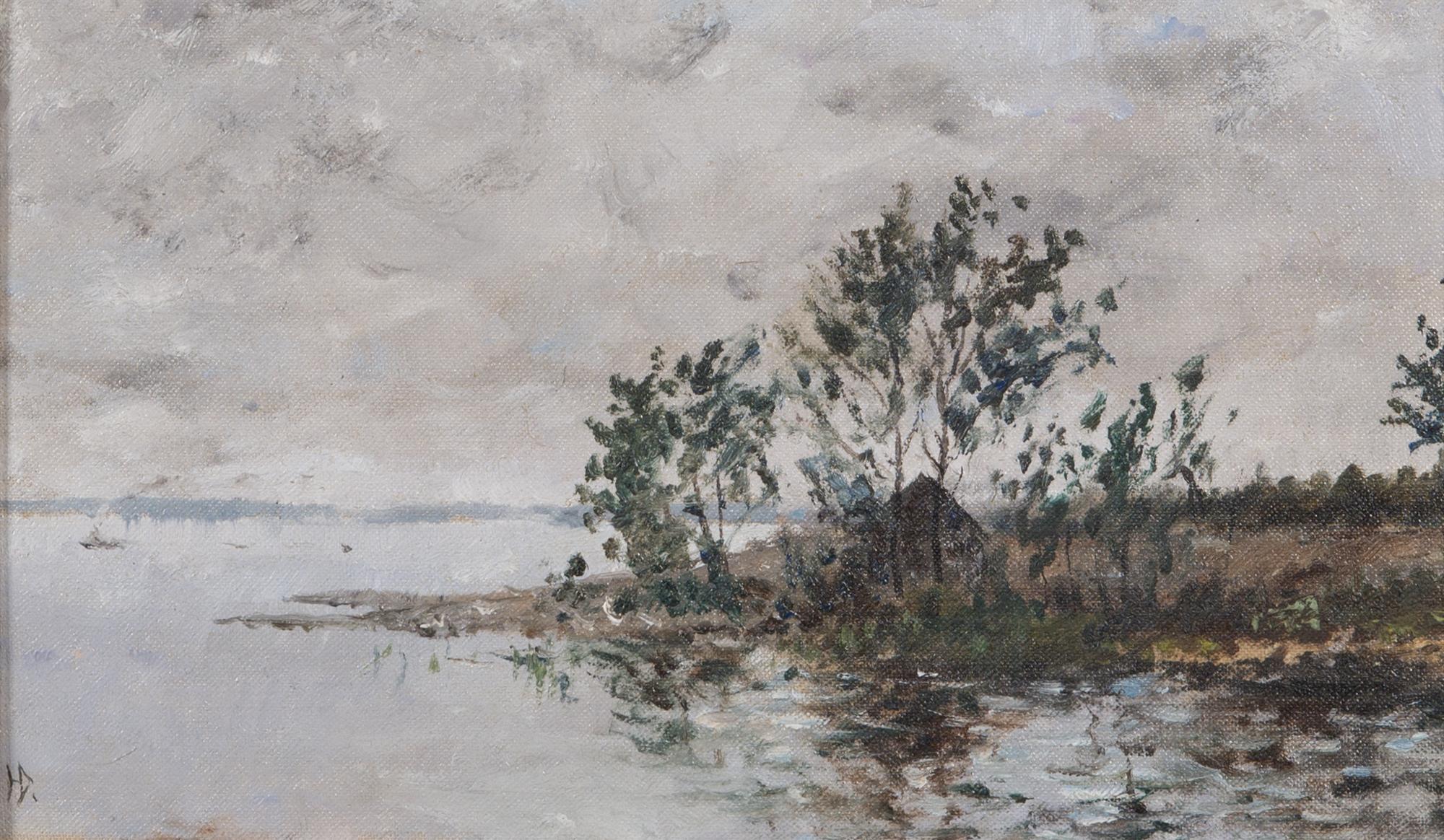 Helge Dahlman, oil on canvas board, signed.