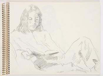 Lotte Laserstein, Sketchbook with approximately 42 drawings, of which 1 is signed.