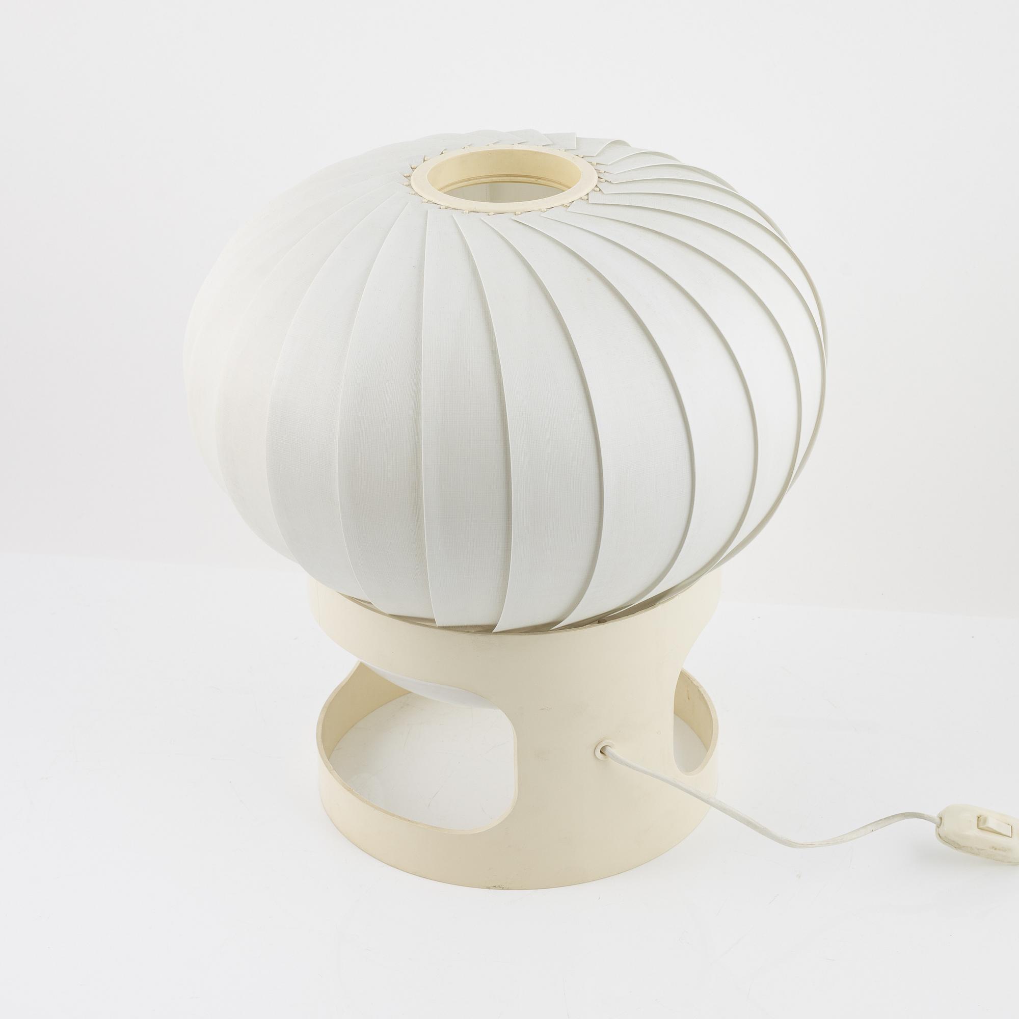Joe Colombo, table lamp, "Sinjet", plastic, Husqvarna, second half of the 20th century.