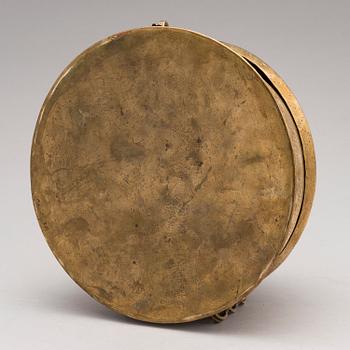 A 19th-Century brass pandan box, Uttar pradesh, India.