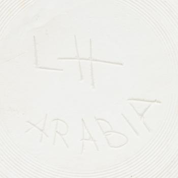 LIISA HALLAMAA, A CERAMIC BOWL. Signed LH, Arabia.