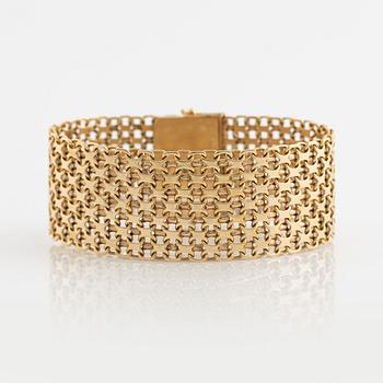 Armband 18K guld, X-länk.