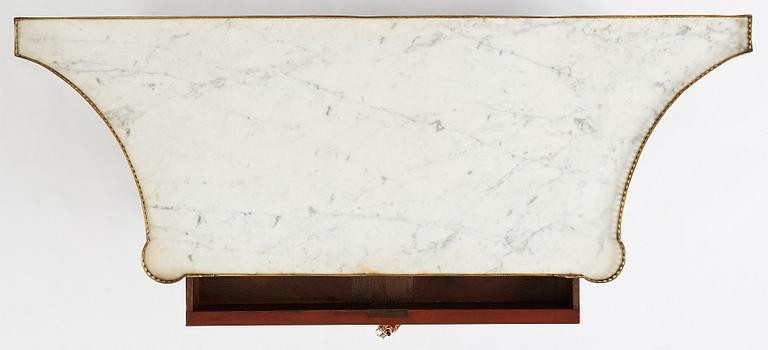 A Louis XVI console desserte by F. Schey (master in Paris 1777), late 18th century.